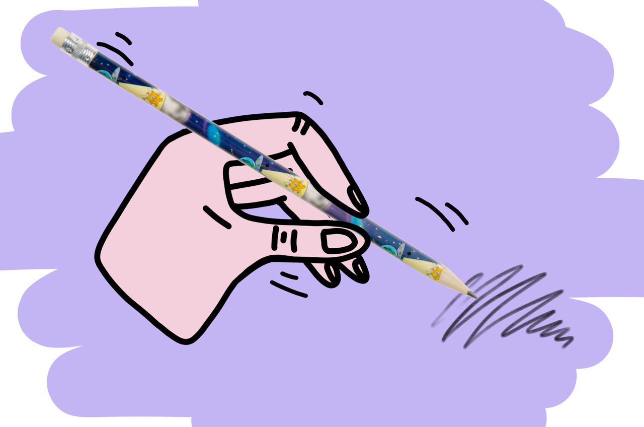 Pack of 12 Space Design Pencils with Eraser