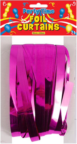 Pink Curtain Foil Birthday Party Door Decoration {DC}