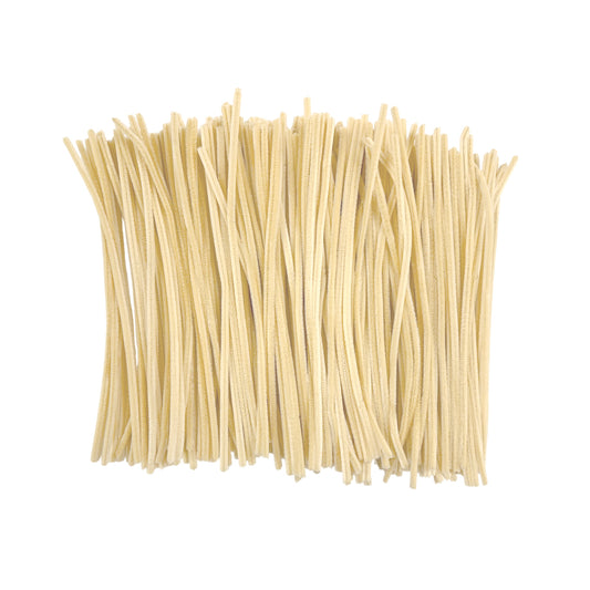 Pack of 500 Ivory Coloured Pipe Cleaners 30cm x 6mm Craft Chenille Stems