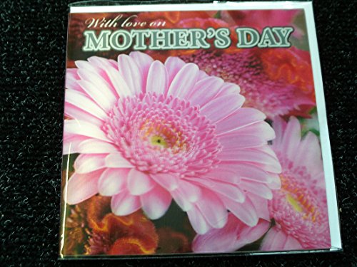 Someone 3D Holographic Beutiful Pink Flower Open Mother's Day New Greetings Card