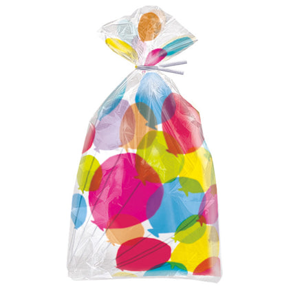 Pack of 20 Balloons & Rainbow Birthday Cellophane Bags, 5