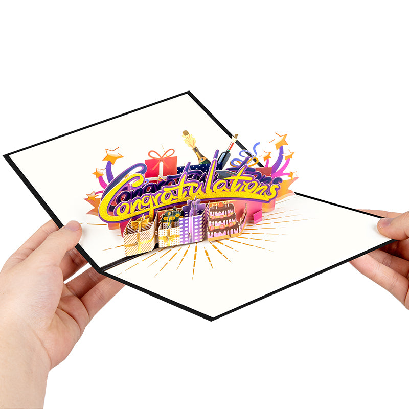 Cheers to You 3D Pop Up Congratulations Card