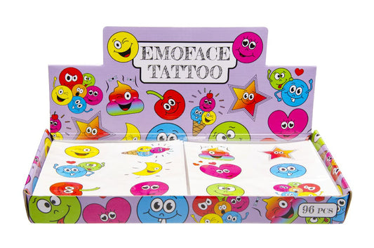 6 Pieces Emotion Faces Tattoos