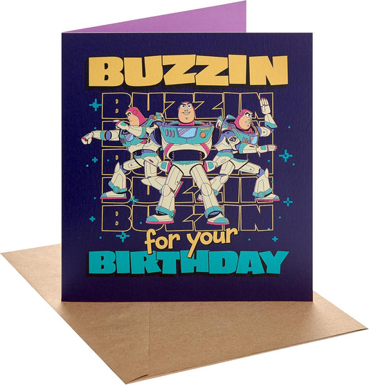 Disney Toy Story 5 Buzz Lightyear Design Birthday Card