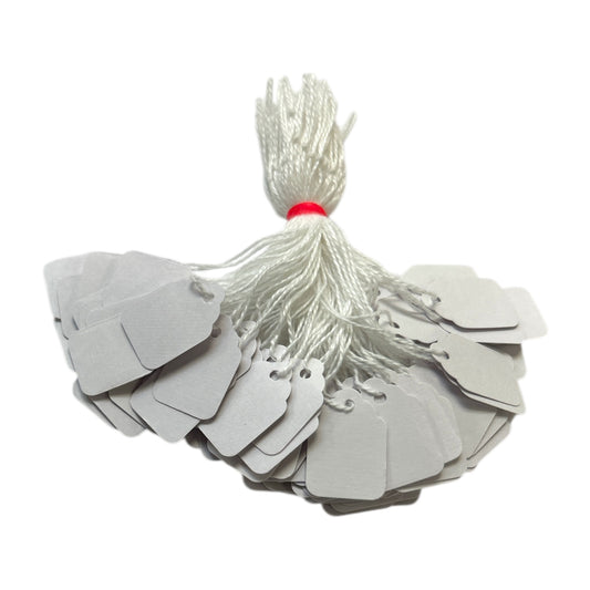 Box of 1000 White Merchandise Tags 29mm X 19mm