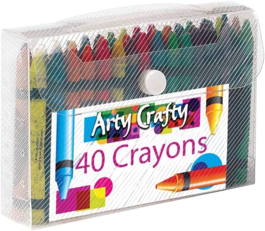 Pack of 40 Arty Crafty Wax Crayons