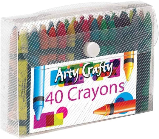 Pack of 40 Arty Crafty Wax Crayons
