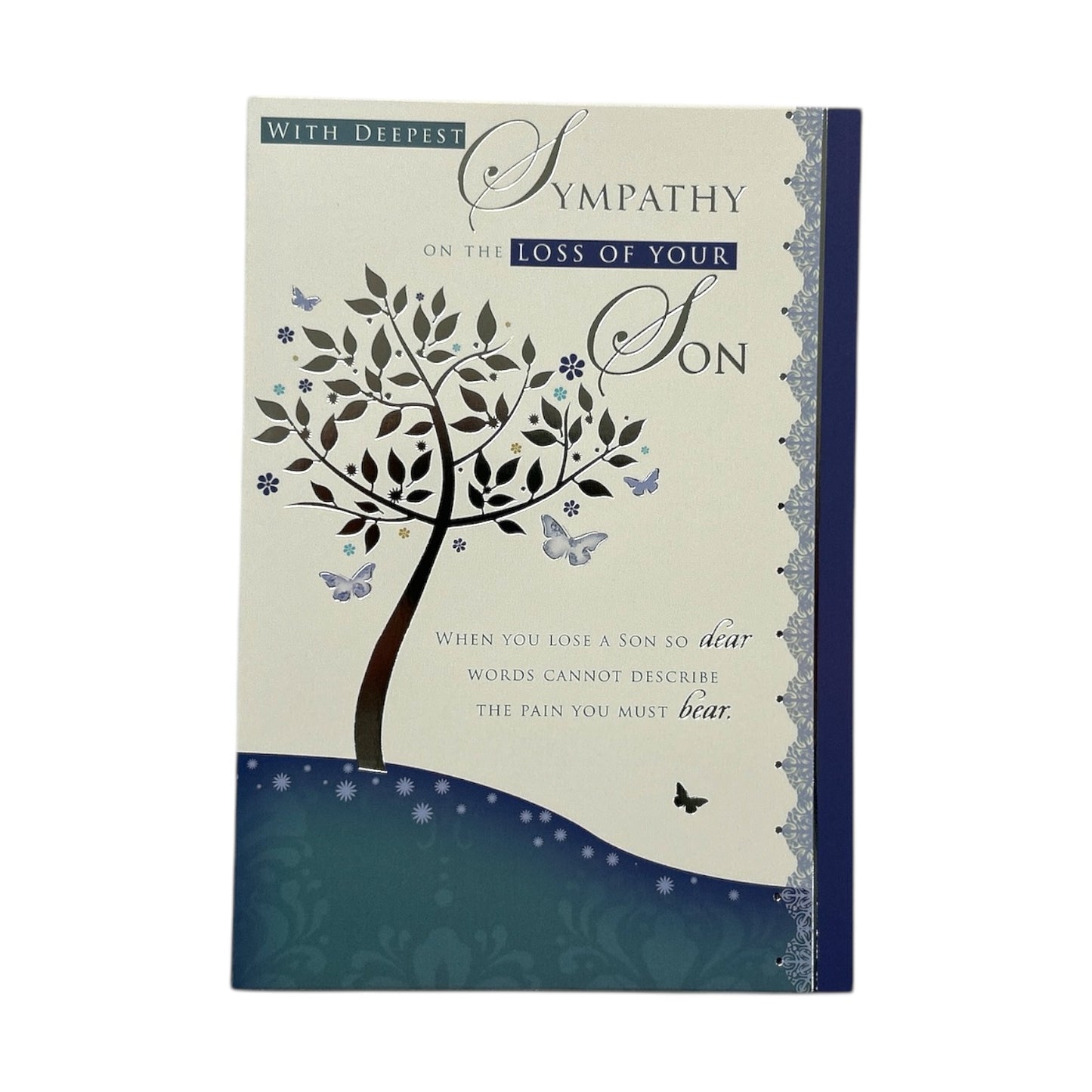 With Deepest Sympathy On Loss of Your Son Echoes of Remembrance Card