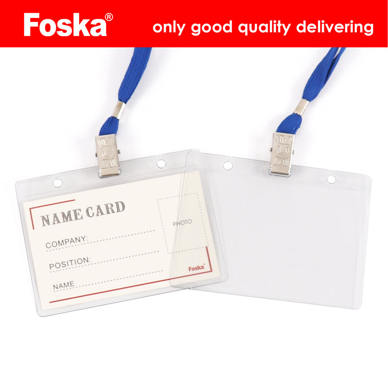 50 Sets of Name Badges with Yellow Lanyards