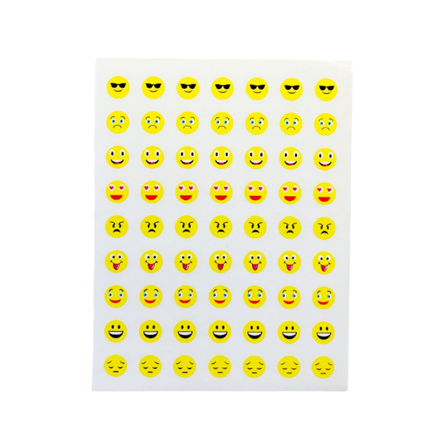 Pack of 3780 Smile Face 8mm Self Adhesive Labels