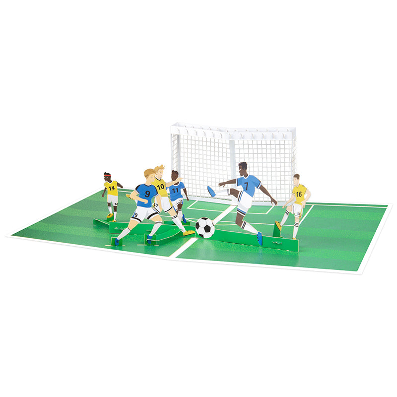 Goal Time 3D Soccer Pop Up Greeting Card