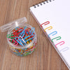 Tub of 120 Vinyl Coated Paper Clips 28mm