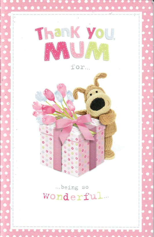 Boofle Thank You Mum Interactive Mother's Day Card 