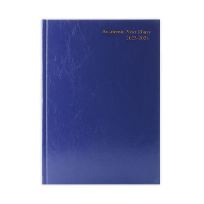 2023-2024 A5 Day Per Page Blue Academic Diary