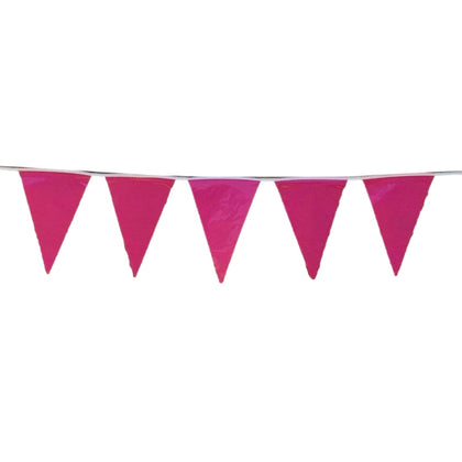Hot Pink Bunting 10m with 20 Pennants