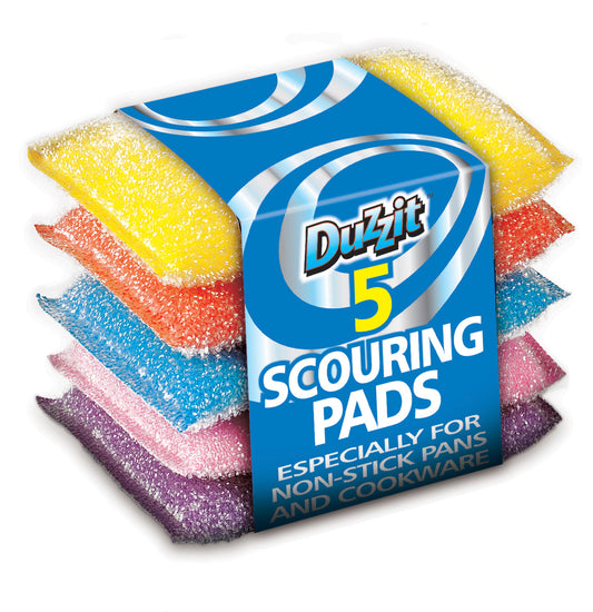Pack of 5 Coloured Scouring Pads