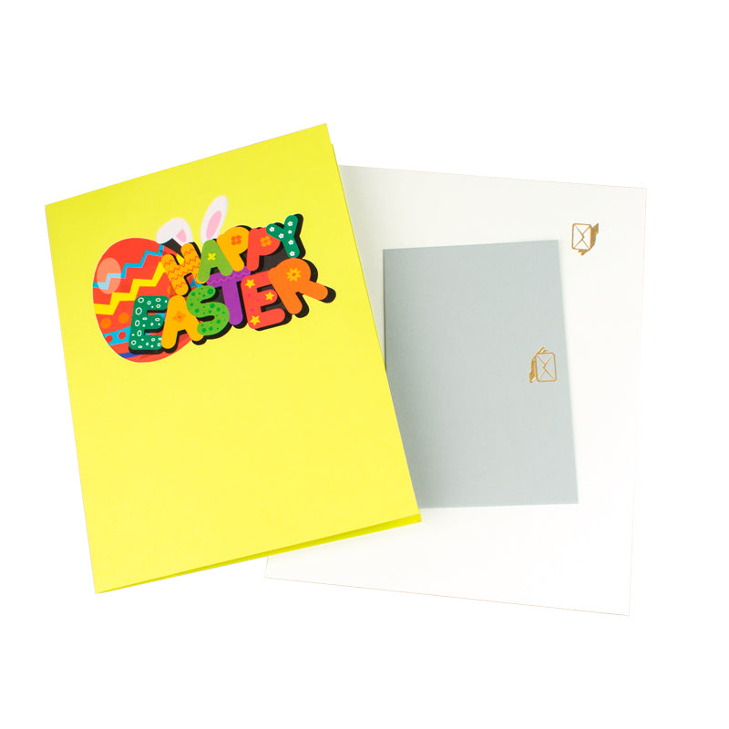 Animal Party Springtime Cheer Celebration 3D Pop Up Easter Card