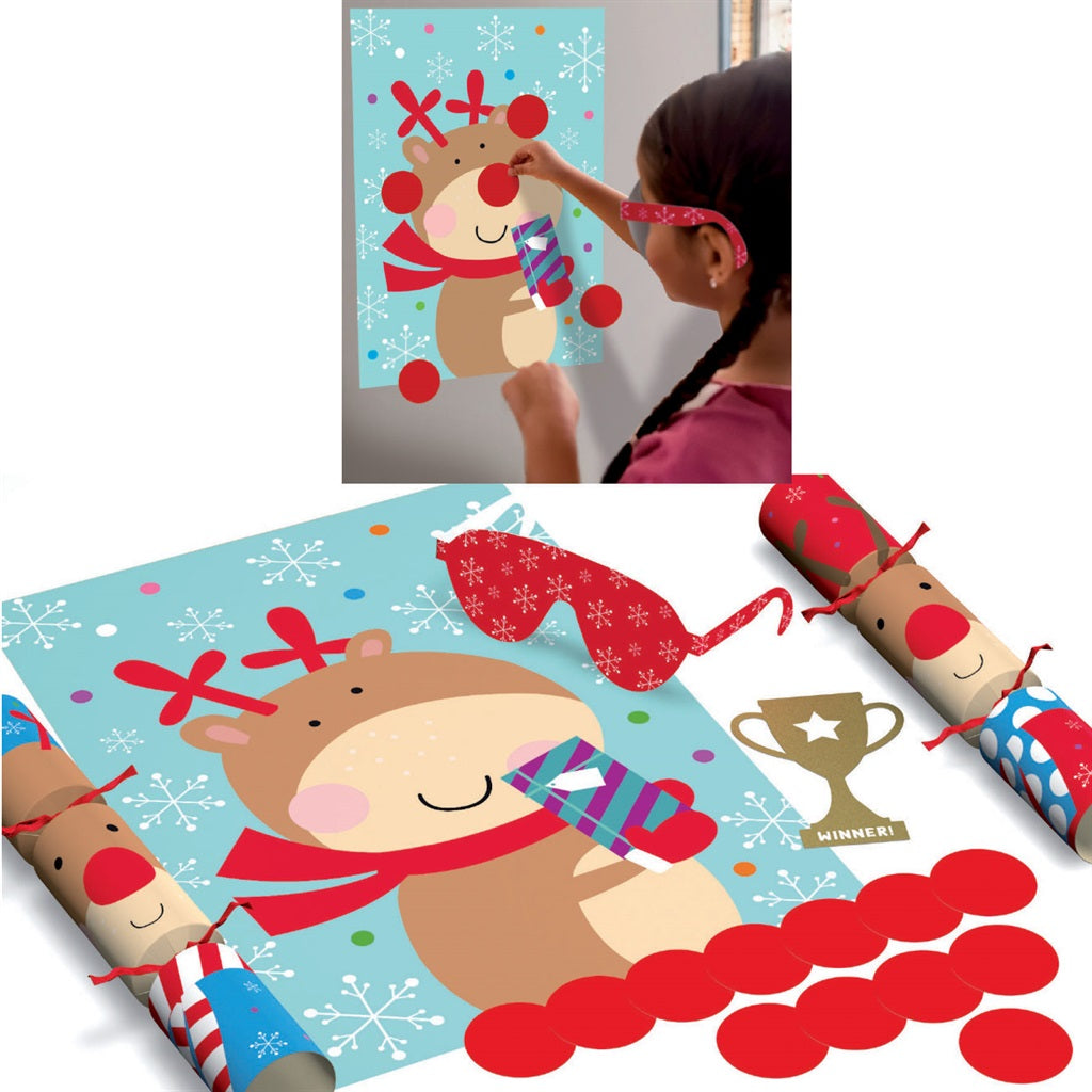 Pack of 6 12" Novelty Game Christmas Dinner Crackers