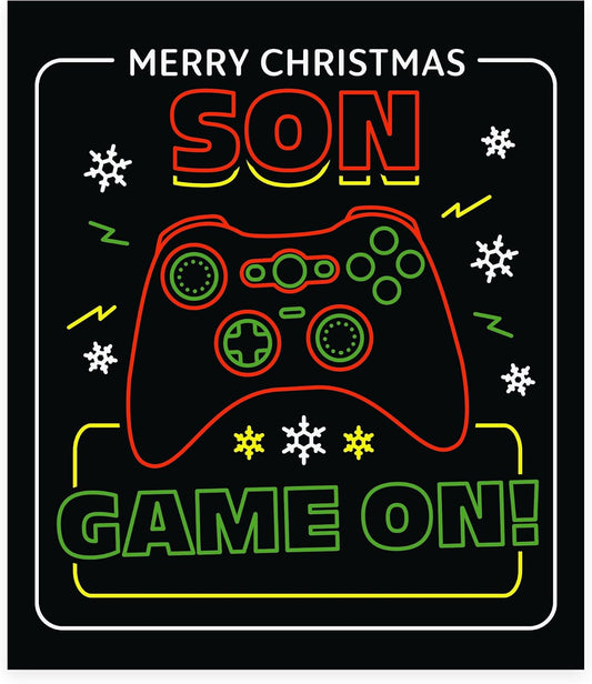 Gaming Controller Design Son Christmas Card