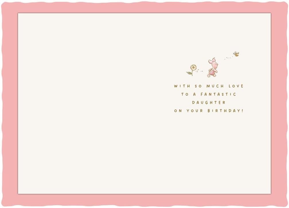 Winnie the Pooh and Piglet Design Daughter 1st Birthday Card