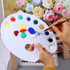 9 Well Professional Art Drawing Plastic Watercolour Mix Paint Tray Naked Palette 28 x 22cm