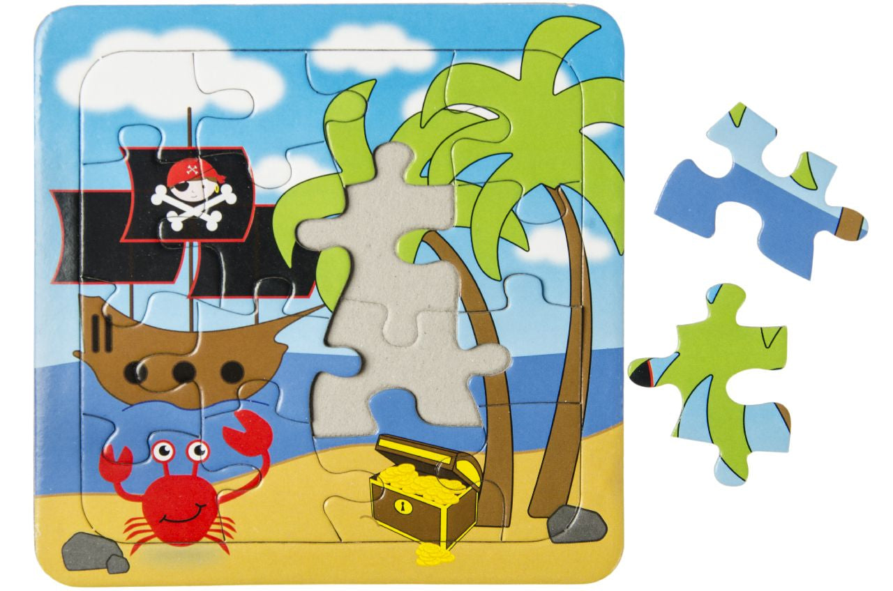 Pack of 12 Pirate Mini Puzzle Games