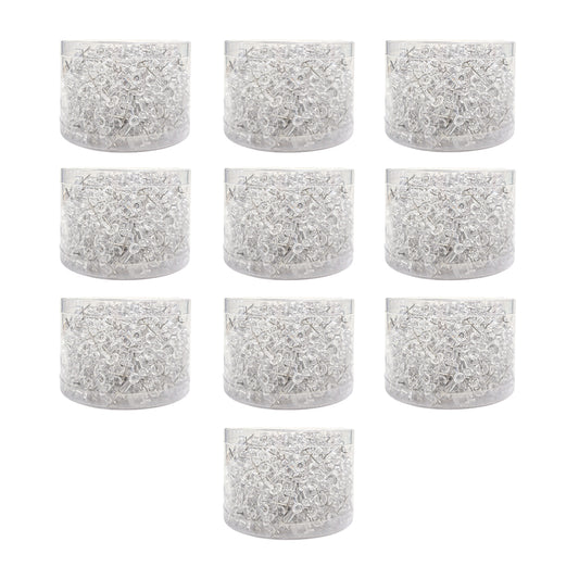 Pack of 5000 Janrax Clear Transparent Push Pins