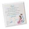 Dad Thank You Father and Daughter Plaque with Verse by Jennifer Rose