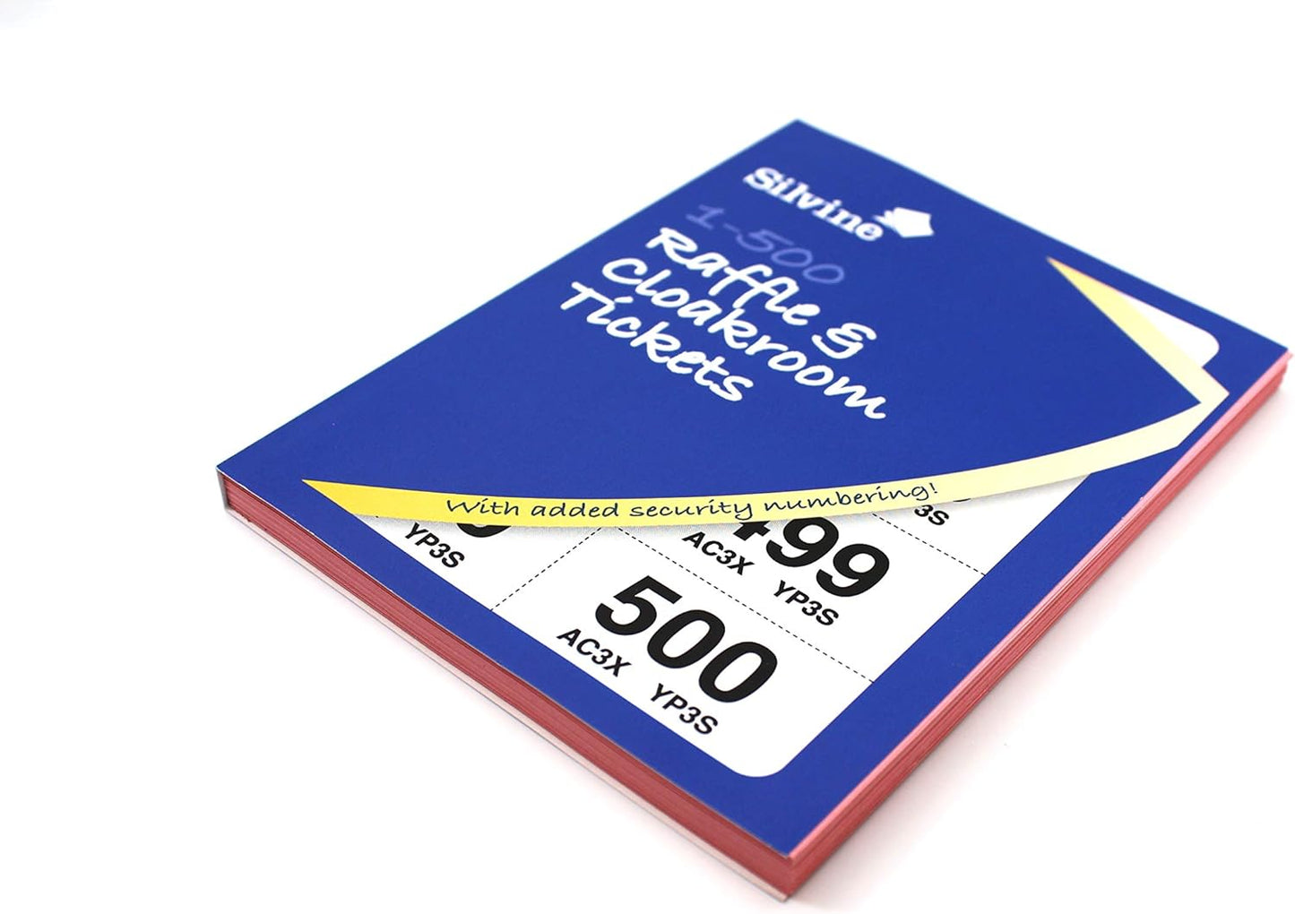 1 - 500 Raffle and Clockroom Tickets with Security Numbering