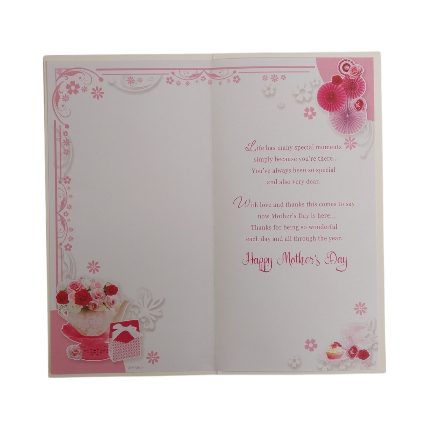 To My Partner Floral Tea Pot Sentimental Design Mother's Day Card