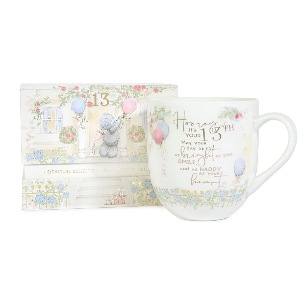 Me to You Tatty Teddy Luxury Bone China Mug in Satin Lined Box 13th Birthday Signature Collection