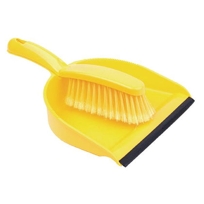 Yellow Dustpan and Brush Set 