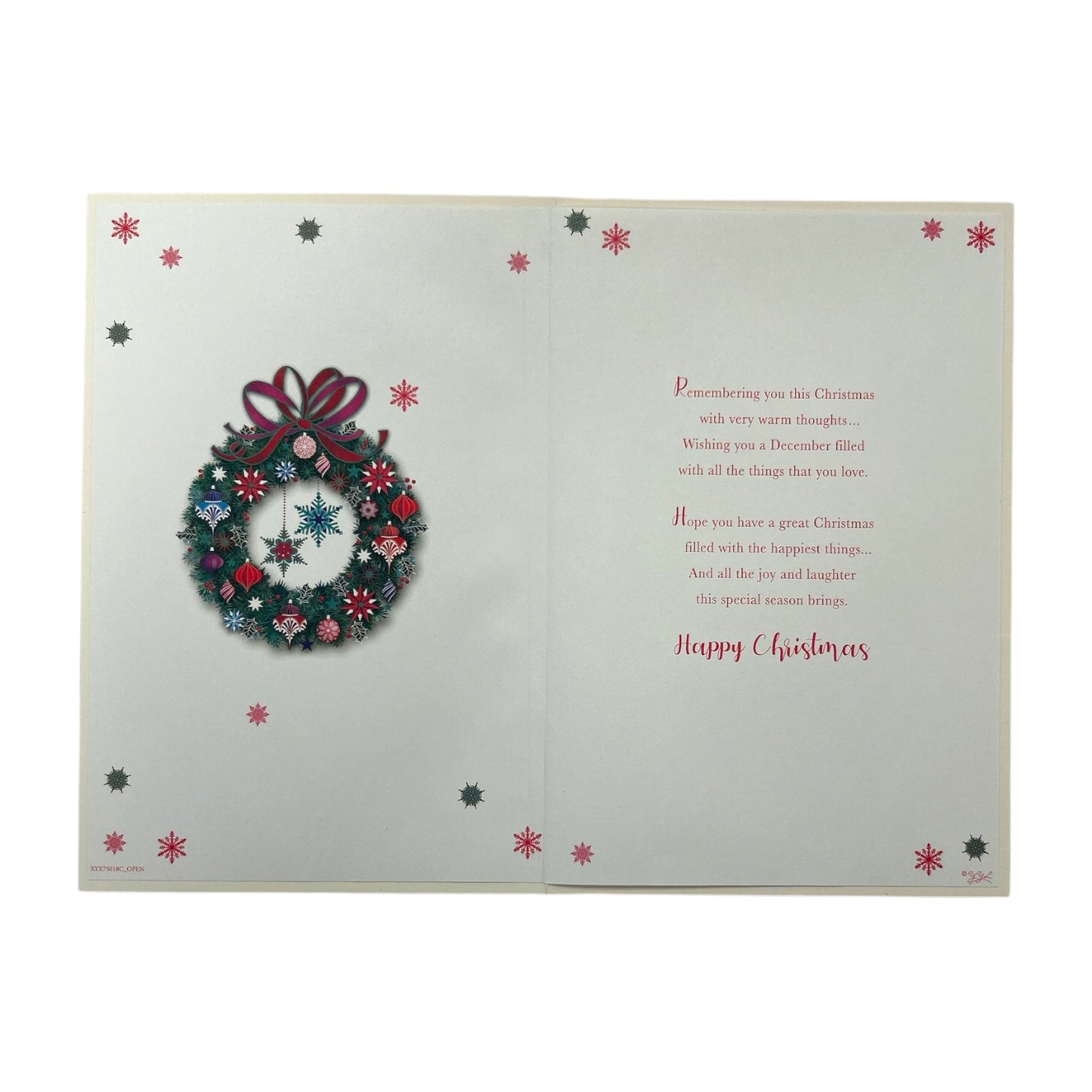 To a Special Brother and Partner Baubles Decorative Wreath Design Christmas Card