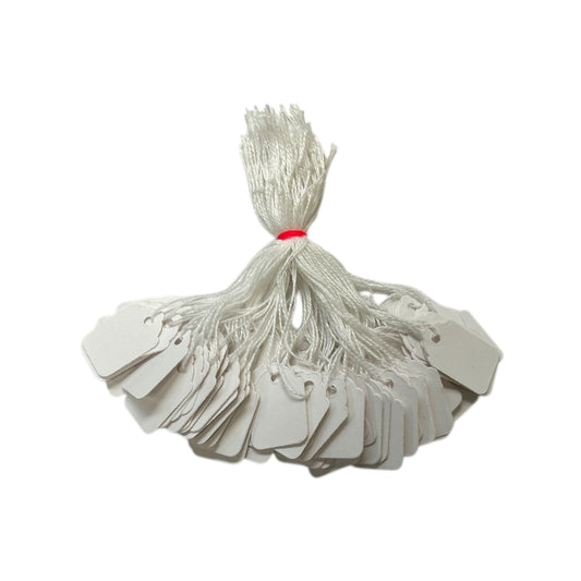 Box of 1000 White Merchandise Tags 32mm x 22mm