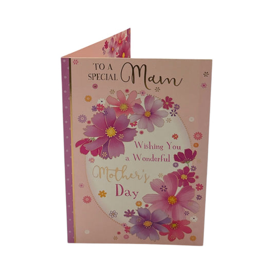 To A Special Mam Pastel Flowers Design Mother's Day Card