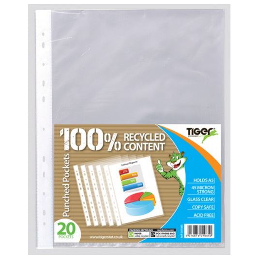 20 Tiger A5 Punched Pockets