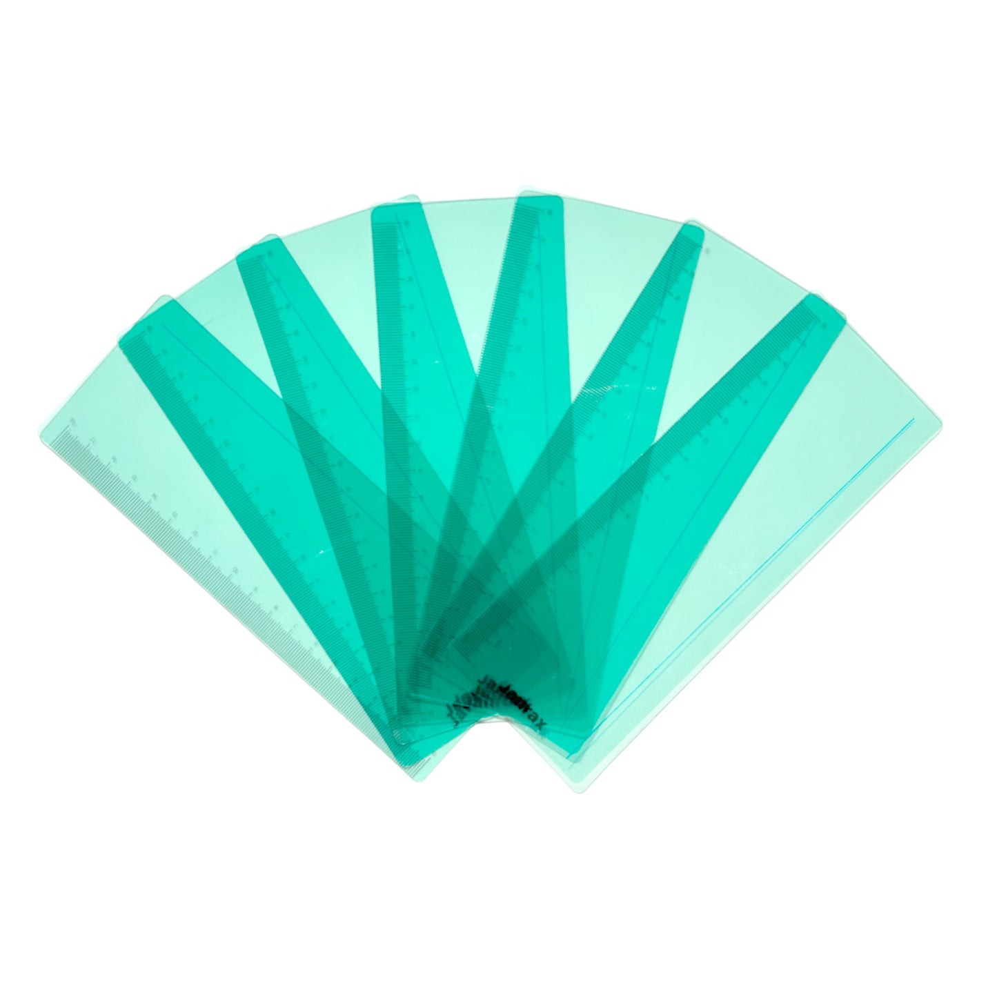 Pack of 16 Cyan 191x70mm Dyslexia Overlay Reading Rulers – PET Material, Rounded Corners