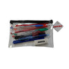 Stationery Filled Red Zip 8x5" Pencil Case