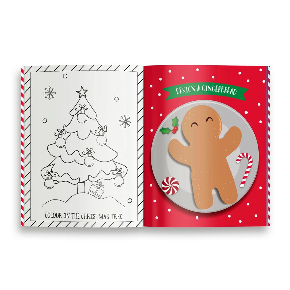 Libro Christmas Activity Book For Kids 1 In 3: A Fun Kid Workbook Game