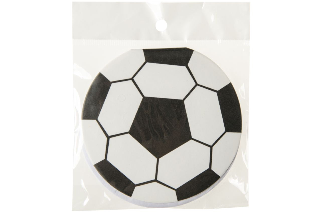 Pack of 12 Round Football Design Notebook 8cm