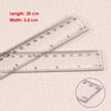 30cm Clear Plastic Ruler - (12" Rule)