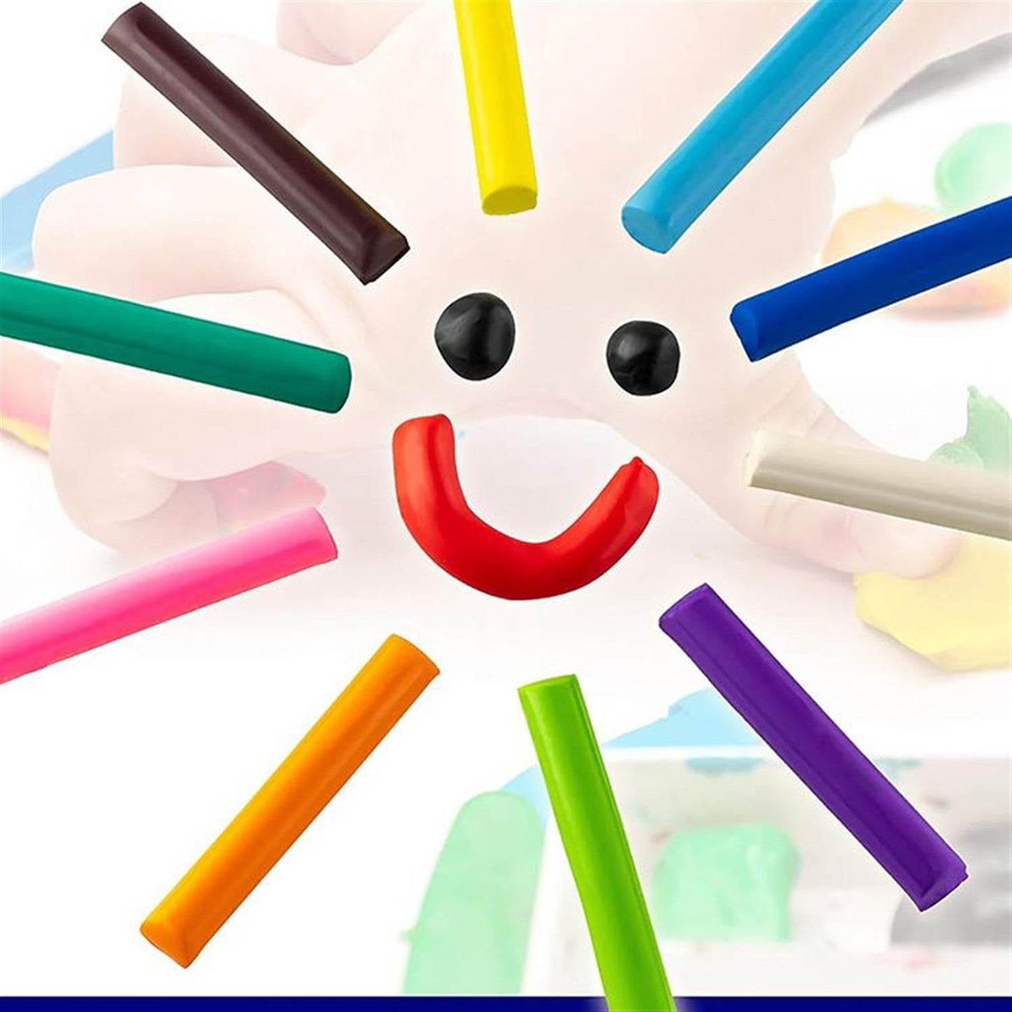 Pack of 9 Non-toxic Air Dry Polymer Plasticine Modelling Clay