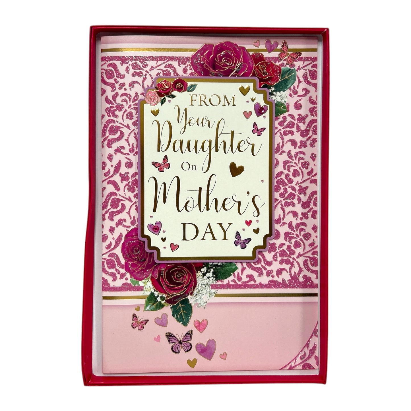 From Your Daughter Rose Design Keepsake Mother's Day Boxed Card