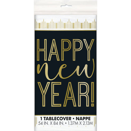 Roaring New Years Rectangular Plastic Table Cover, 54