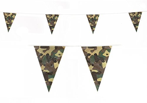 Camo Bunting 10m with 20 Pennants
