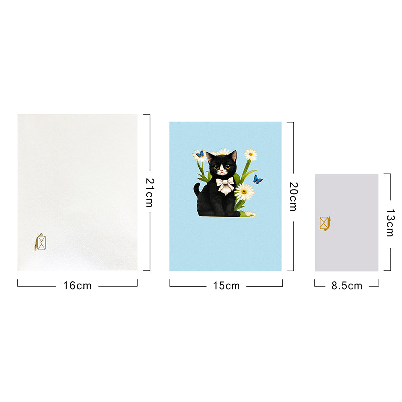 Meowgical Moments 3D Cat Pop Up Birthday Card