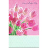 A Special Easter Wish Pink Spring Time Tulips Greeting Card