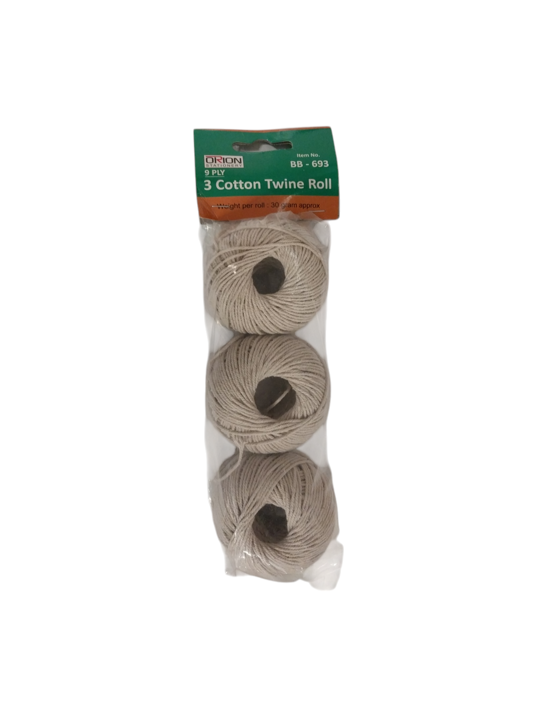 Pack of 3 Cotton Twine Rolls