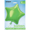 Solid Lime Green Star Shaped 20" Foil Balloon