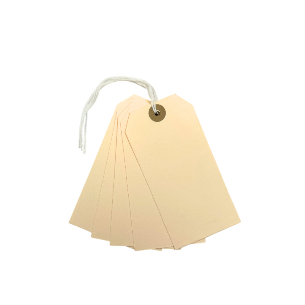 Pack of 120 Manila Luggage Strung Tags 60 x 120mm– Choice Wholesale